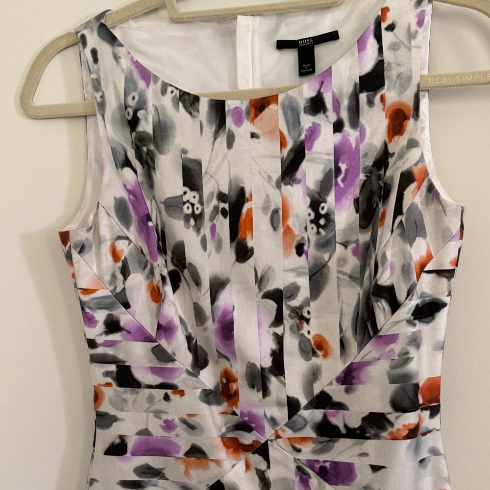 Hugo Boss Multicolor Abstract Midi Dress - Picture 4 of 11